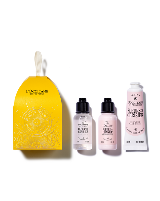 Cseresznyevirág karácsonyi miniszett